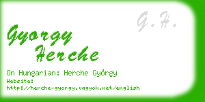 gyorgy herche business card